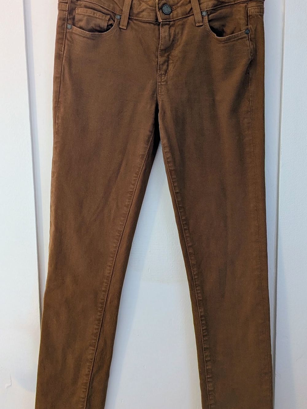 PAIGE Skinny Jeans in Chestnut Brown